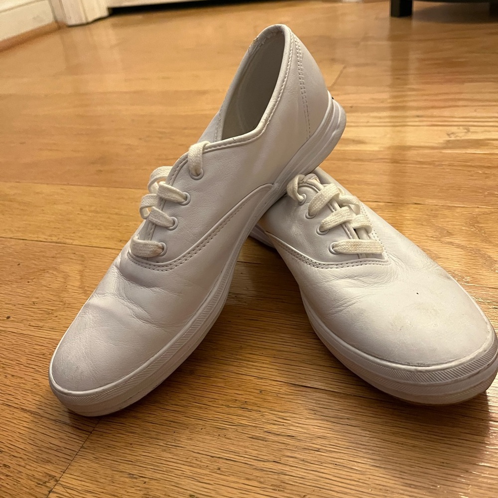 White Leather Keds